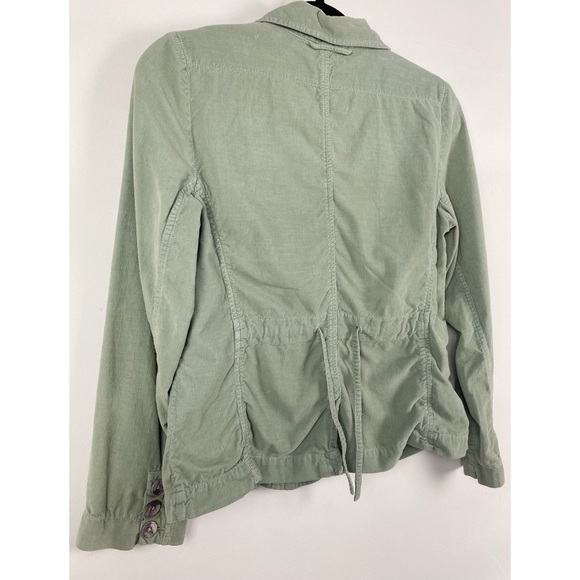 Sundance Womens Corduroy Jacket PS Green Cotton Chore Utility Cottagecore - Picture 5 of 7